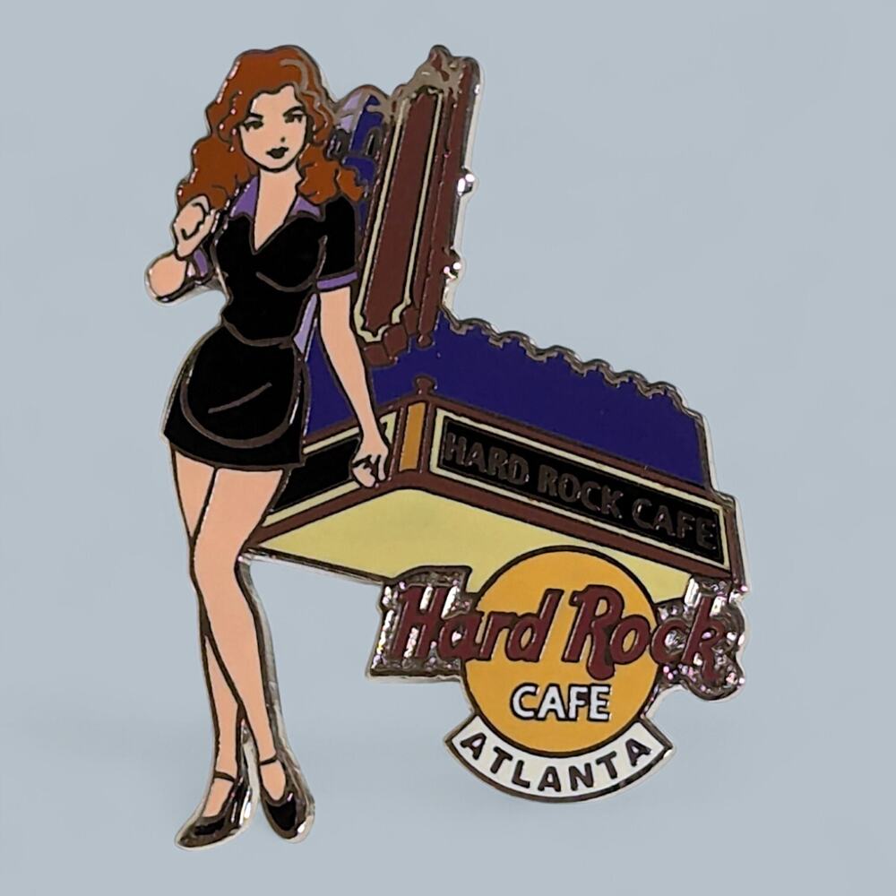 Hard Rock Pin 2004 Atlanta Girls Of Rock Fox Theatre Black Uniform